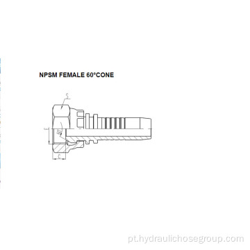 NPSM Fêmea 60 Cone 21611